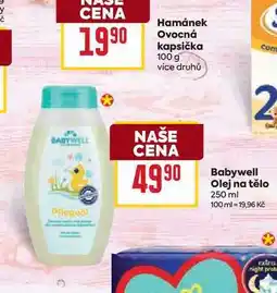 Billa Babywell Olej na tělo nabídka