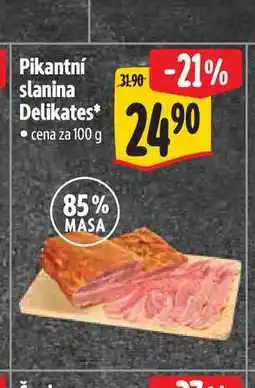 Albert Pikantní slanina Delikates nabídka