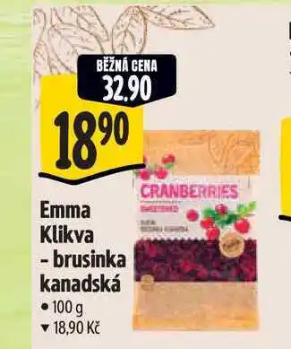Albert Emma Klikva - brusinka kanadská nabídka