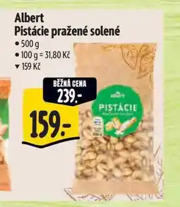 Albert Albert Pistácie pražené solené nabídka