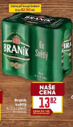 Billa Braník světlý 6x 0,51, plech nabídka