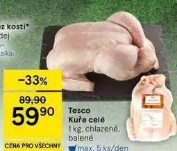 Tesco Tesco Kuře celé, 1 kg. chlazené nabídka