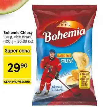 Tesco Bohemia Chipsy, 130 g, více druhů nabídka