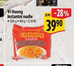 Albert ViHuong Instantní nudle nabídka