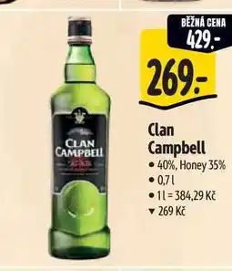 Albert Clan Campbell 40%, Honey 35% nabídka
