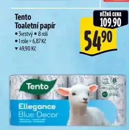 Albert Tento Toaletní papír 3vrstvý 8 rolí nabídka