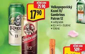 Albert Gambrinus Patron 12 nabídka
