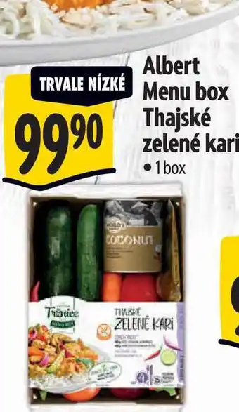 Albert Albert Menu box Thajské zelené kari 1 box nabídka