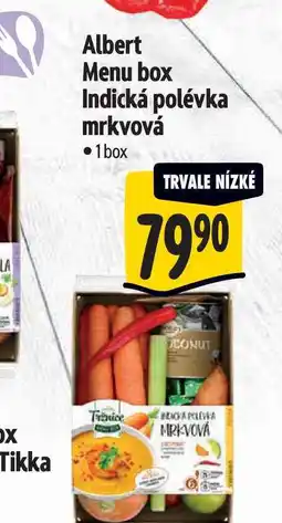 Albert Albert Menu box Indická polévka mrkvová 1 box nabídka
