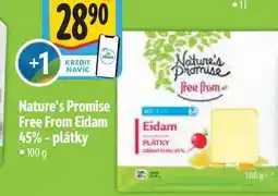 Albert Nature's Promise Free From Eidam 45% - plátky nabídka