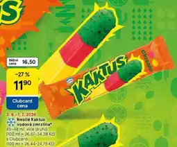 Tesco Nestlé Kaktus vodová zmrzlina, 45-48 ml, více druhů nabídka