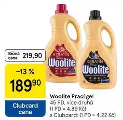 Tesco Woolite Prací gel, 45 PD, více druhů nabídka