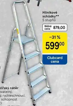 Tesco Hliníkové schůdky, 5 stupňů nabídka