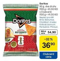 Tesco Doritos, 90 g. dva druhy nabídka