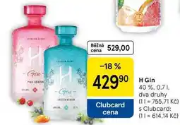 Tesco H Gin 40 % nabídka