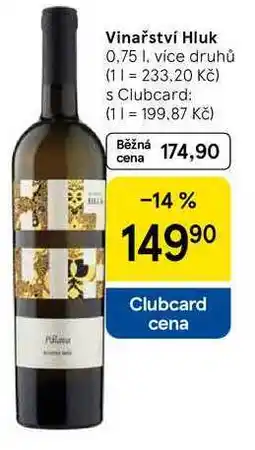 Tesco Vinařství Hluk, 0,75 l, více druhů nabídka