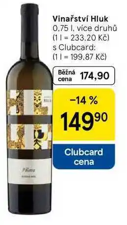 Tesco Vinařství Hluk, 0,75 l, více druhů nabídka