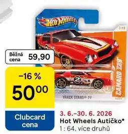 Tesco Hot Wheels Autíčko, 1: 64. více druhů nabídka