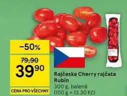 Tesco Rajčeska Cherry rajčata Rubín, 300 g, balená nabídka