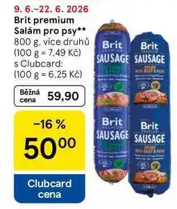 Tesco Brit premium Salám pro psy, 800 g, více druhů nabídka