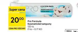Tesco Pro Formula Kosmetické tampony, 120 ks nabídka