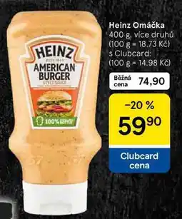 Tesco Heinz Omáčka, 400 g, více druhů nabídka