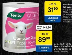 Tesco Tento kuchyňské utěrky Complex, 1 role, 3 vrstvy nabídka