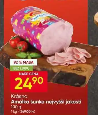 Hruška Krásno Amálka šunka nejvyšší jakosti nabídka
