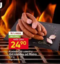 Hruška Kostelecké uzeniny Gril klobásy od Mistra nabídka