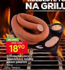 Hruška Špekáčkový točený salám pikantní nabídka
