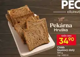 Hruška Chléb toustový zlatý nabídka