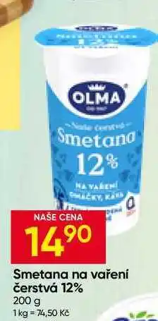 Hruška OLMA Smetana na vaření čerstvá 12% nabídka