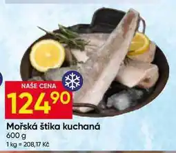 Hruška Mořská štika kuchaná nabídka