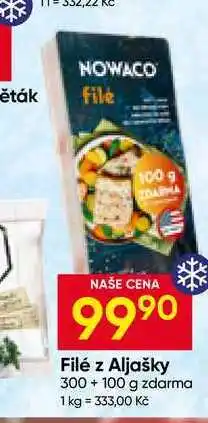 Hruška NOWACO Filé z Aljašky 300+100 g zdarma nabídka