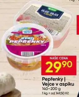 Hruška Pepřenky, Vejce v aspiku nabídka
