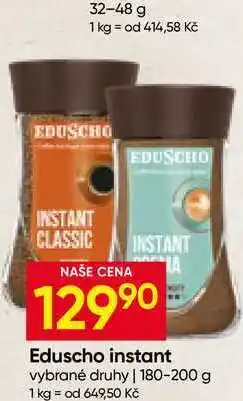 Hruška Eduscho instant vybrané druhy nabídka