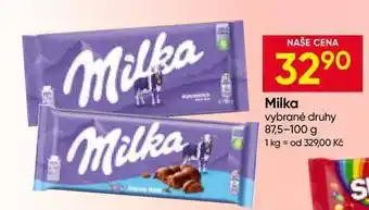 Hruška Milka vybrané druhy nabídka