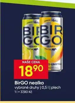 Hruška BirGO nealko vybrané druhy 0,5l plech nabídka