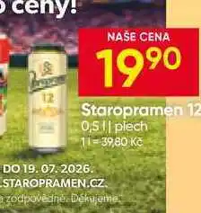 Hruška Staropramen 12 0,5l plech nabídka