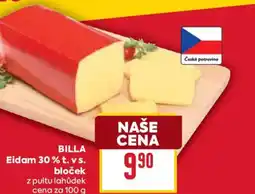 Billa BILLA Eidam 30% t. vs. bloček nabídka