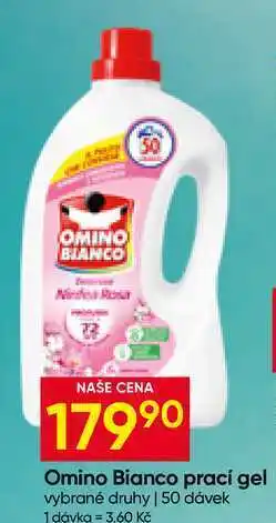 Hruška Omino Bianco prací gel vybrané druhy 50 dávek nabídka