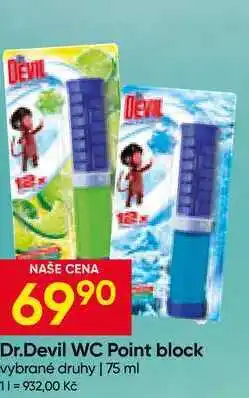 Hruška Dr.Devil WC Point block vybrané druhy nabídka