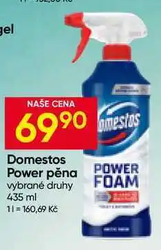 Hruška Domestos Power pěna vybrané druhy nabídka