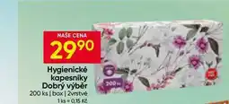 Hruška Hygienické kapesníky Dobrý výběr 200 ks box, 2vrstvé nabídka