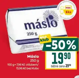 Billa Máslo nabídka