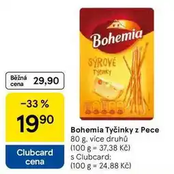 Tesco Bohemia Tyčinky z Pece, 80 g, více druhů nabídka