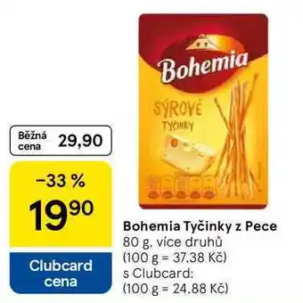 Tesco Bohemia Tyčinky z Pece, 80 g, více druhů nabídka