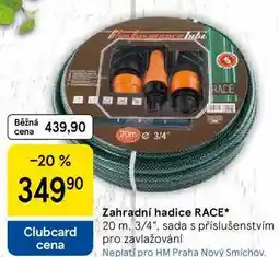 Tesco Zahradní hadice RACE, 20 m. 3/4. sada s příslušenstvím pro zavlažování nabídka