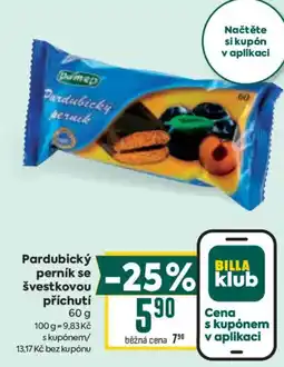 Billa Pardubický perník se švestkovou příchutí nabídka
