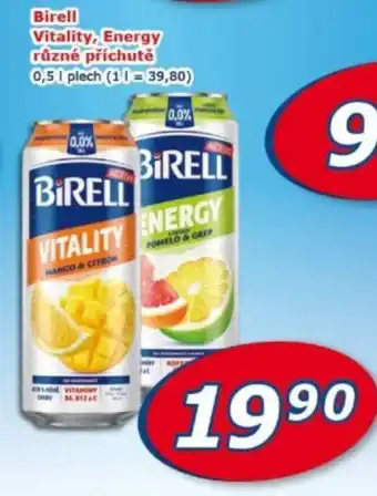 BIRELL Vitality, energy různé příchutě